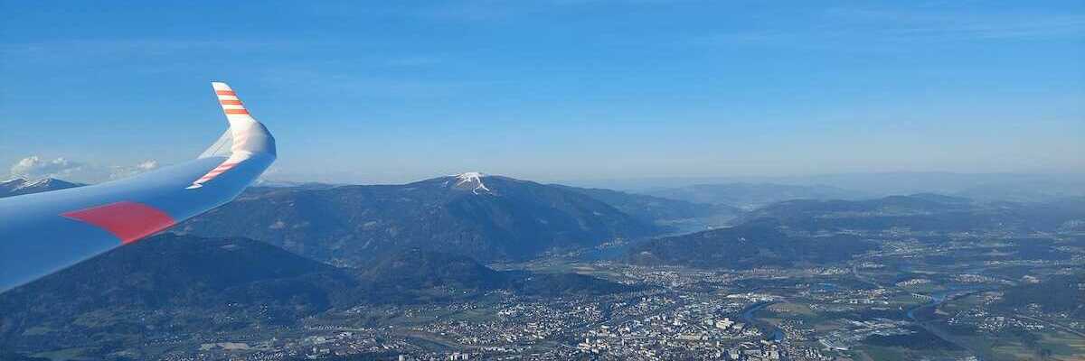 Flugwegposition um 16:19:54: Aufgenommen in der Nähe von Villach, Österreich in 1647 Meter
